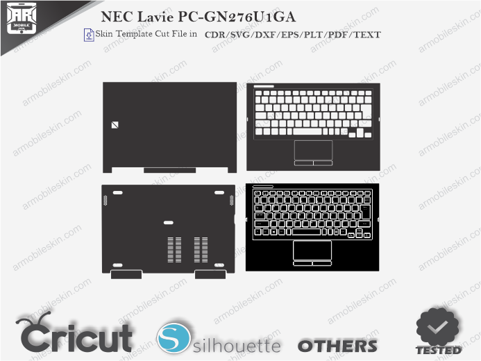 NEC Lavie PC-GN276U1GA Skin Template Vector