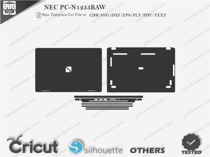 NEC PC-N1255BAW Skin Template Vector