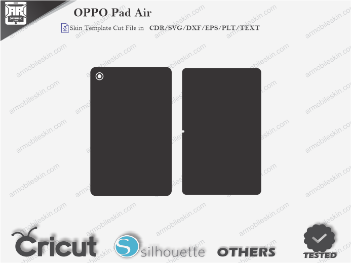 OPPO Pad Air Skin Template Vector