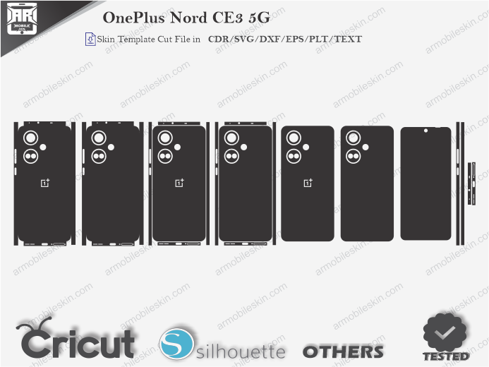 OnePlus Nord CE3 5G Skin Template Vector