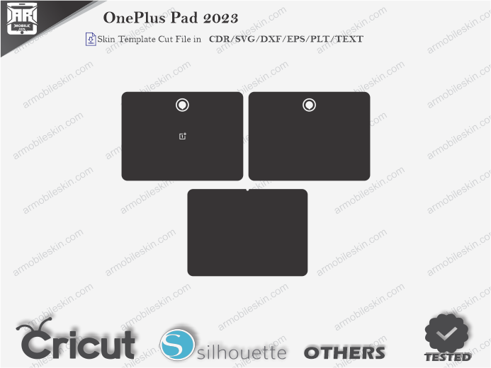 OnePlus Pad 2023 Skin Template Vector