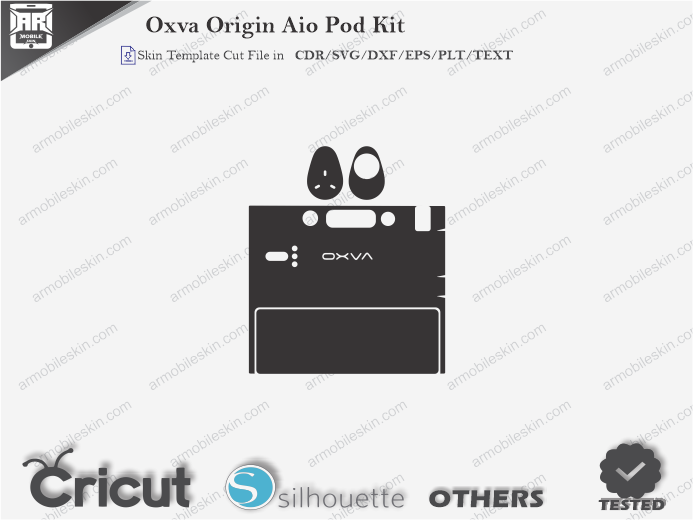 Oxva Origin Aio Pod Kit Skin Template Vector