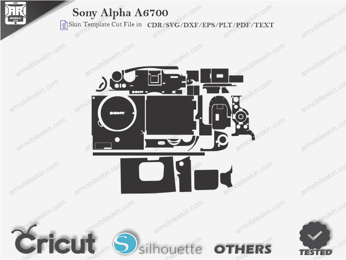 Sony Alpha A6700 Skin Template Vector