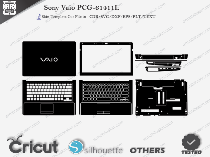 Sony Vaio PCG-61411L Skin Template Vector