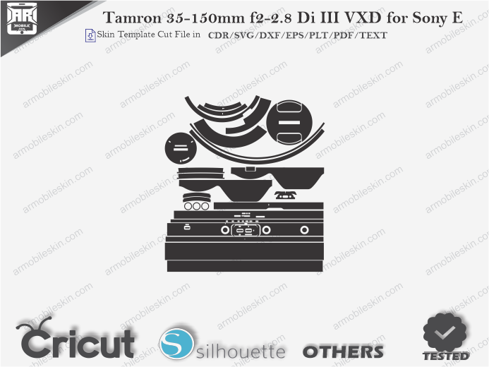 Tamron 35-150mm f2-2.8 Di III VXD for Sony E Skin Template Vector