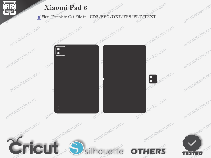 Xiaomi Pad 6 Skin Template Vector