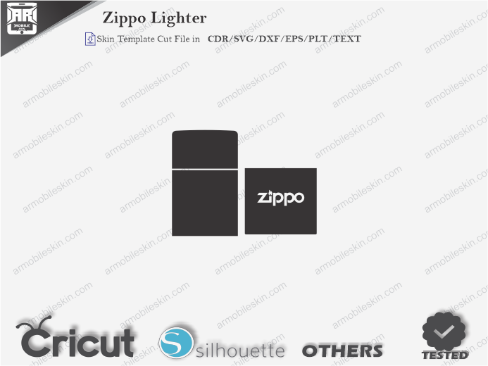Zippo Lighter Skin Template Vector