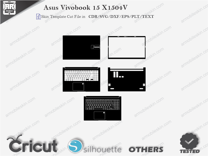 Asus Vivobook 15 X1504V Skin Template Vector