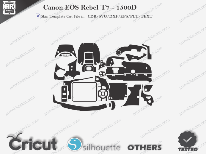 Canon EOS Rebel T7 - 1500D Skin Template Vector