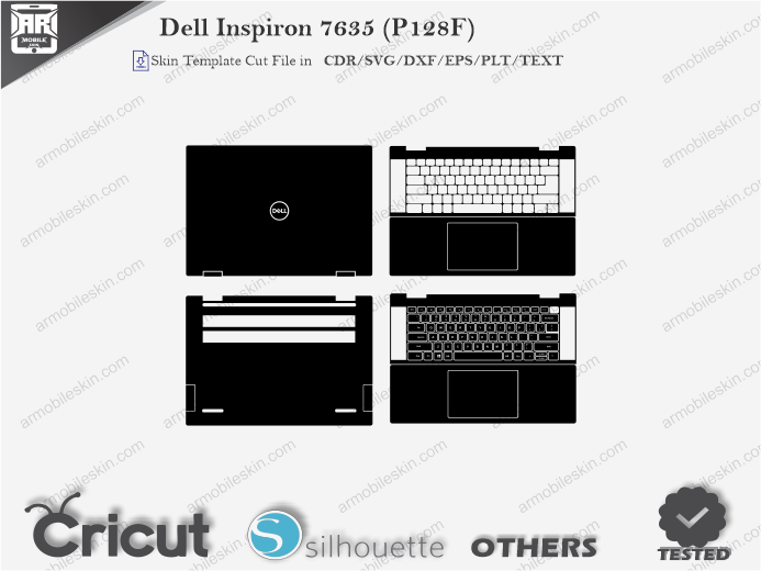 Dell Inspiron 7635 (P128F) Skin Template Vector