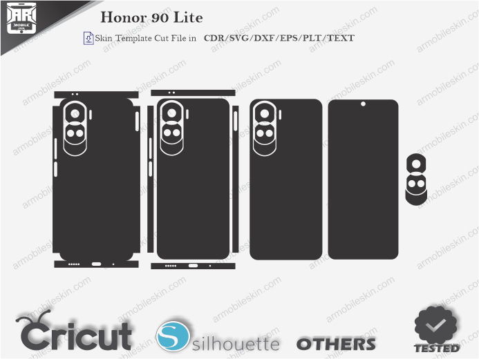 Honor 90 Lite Skin Template Vector
