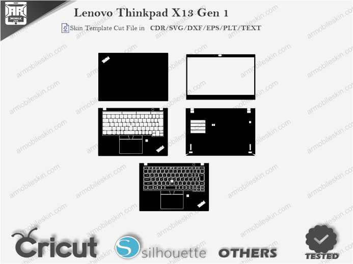 Lenovo Thinkpad X13 Gen 1 Skin Template Vector