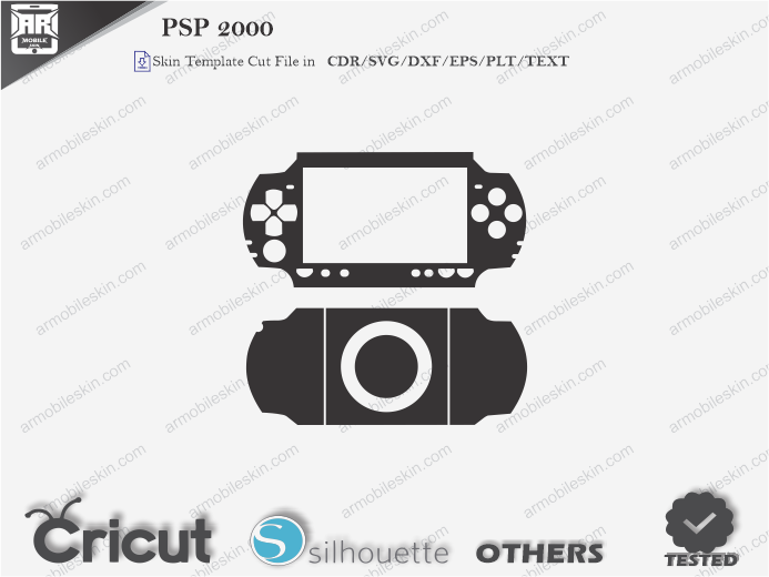PSP 2000 Skin Template Vector