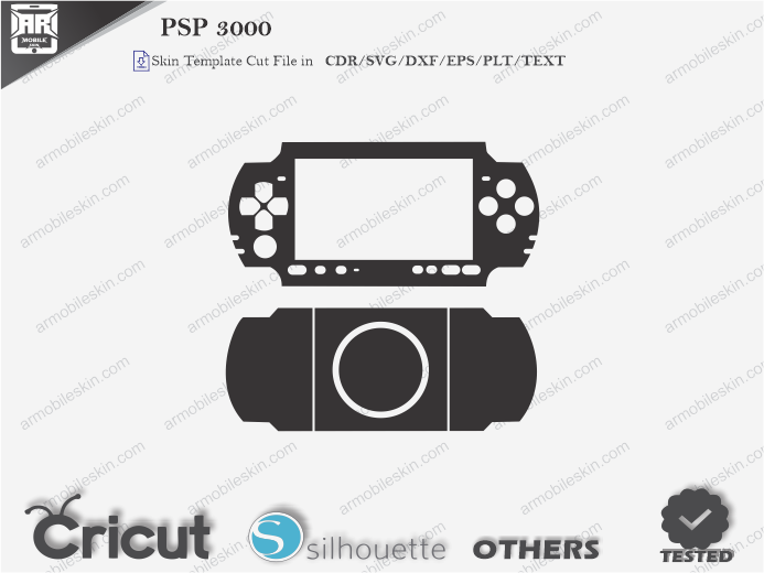 PSP 3000 Skin Template Vector