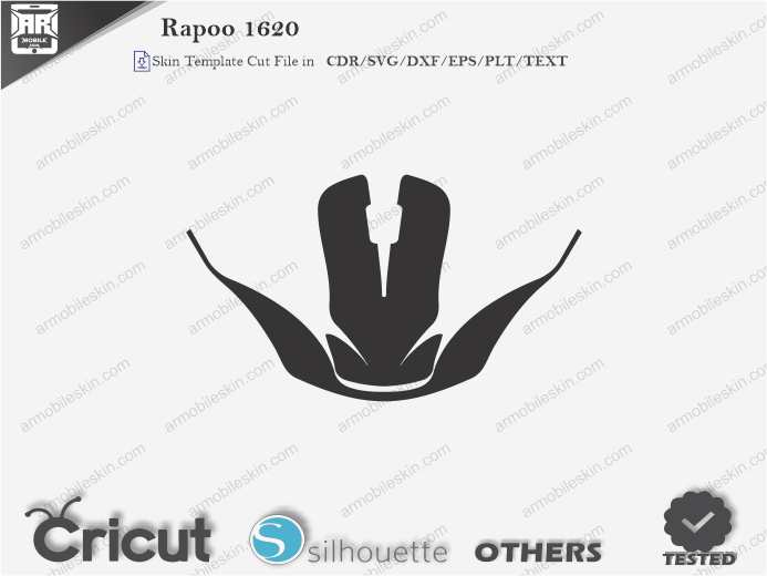 Rapoo 1620 Mouse Skin Template Vector