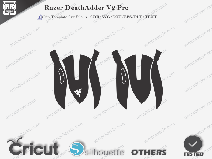 Razer DeathAdder V2 Pro Mouse Skin Template Vector