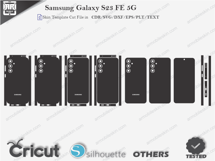 Samsung Galaxy S23 FE 5G Skin Template Vector