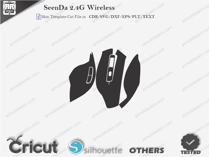 SeenDa 2.4G Wireless Skin Template Vector