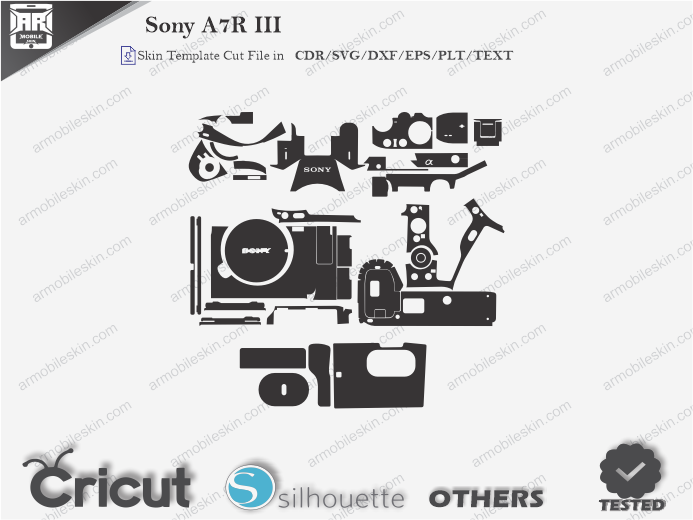 Sony A7R III Skin Template Vector