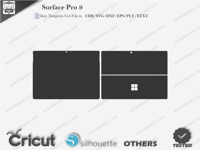 Surface Pro 9 Skin Template Vector