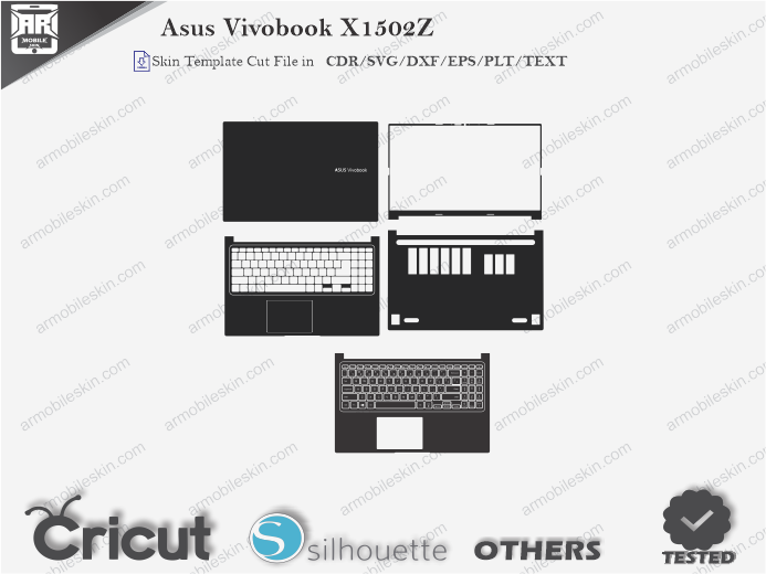 Asus Vivobook X1502Z Skin Template Vector