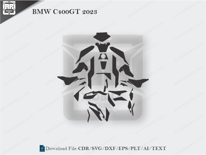BMW C400GT 2023 Wrap Skin Template Vector