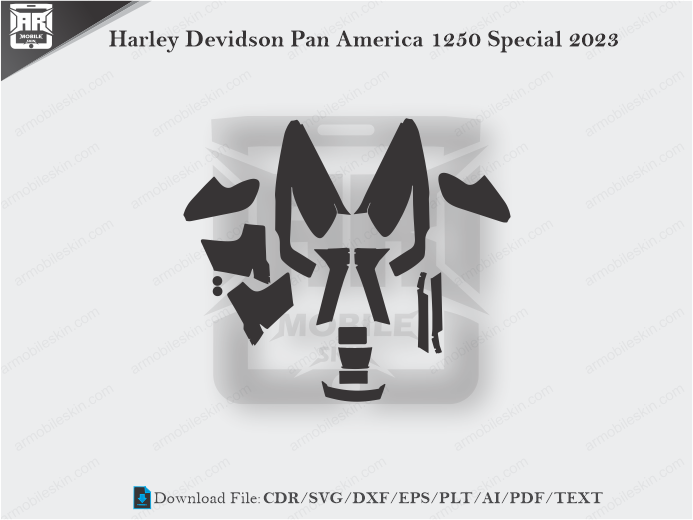 Harley Devidson Pan America 1250 Special 2023 Wrap Skin Template