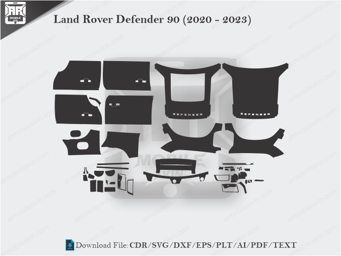 Land Rover Defender 90 (2020 - 2023) Car PPF Template