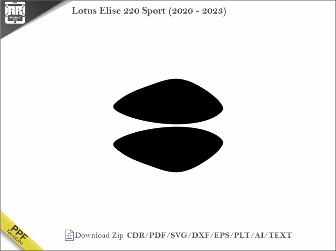 Lotus Elise 220 Sport (2020 - 2023) Car Headlight Cutting Template
