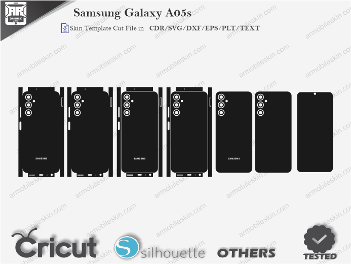 Samsung Galaxy A05s Skin Template Vector