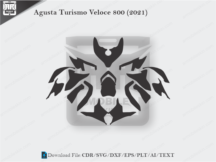 Agusta Turismo Veloce 800 (2021) Vinyl Wrap Template