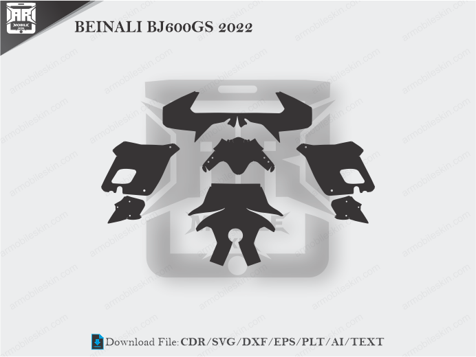 BEINALI BJ600GS 2022 Vinyl Wrap Template