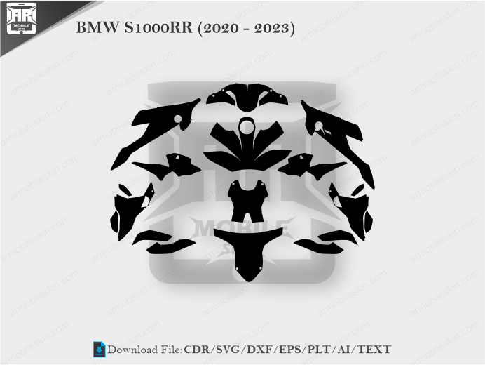 BMW S1000RR (2020 - 2023) Wrap Skin Template