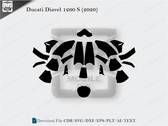 Ducati Diavel 1260 S (2020) Wrap Skin Template