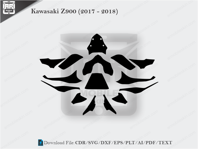 Kawasaki Z900 (2017 – 2018) Wrap Skin Template