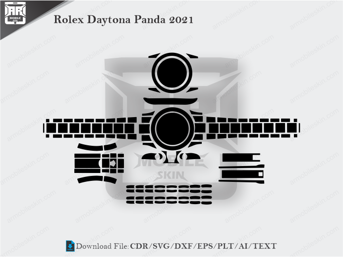 Rolex Daytona Panda 2021 PPF Cut Template