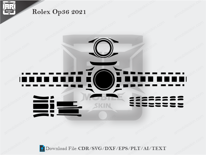 Rolex Op36 2021 PPF Cut Template