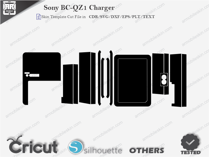 Sony BC-QZ1 Charger Skin Template Vector