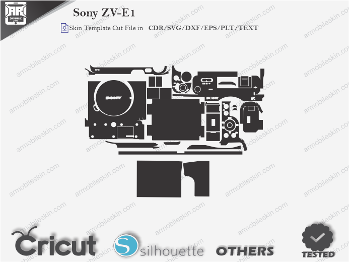 Sony ZV-E1 Skin Template Vector