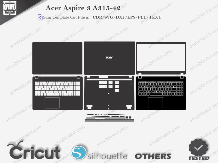 Acer Aspire 3 A315-42 Skin Template Vector