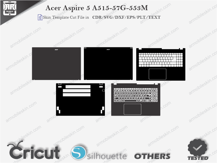 Acer Aspire 5 A515-57G-553M Skin Template Vector