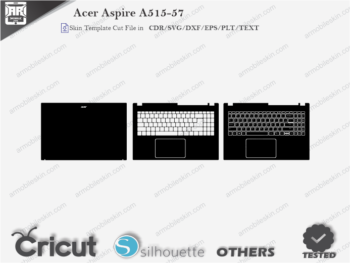 Acer Aspire A515-57 Skin Template Vector