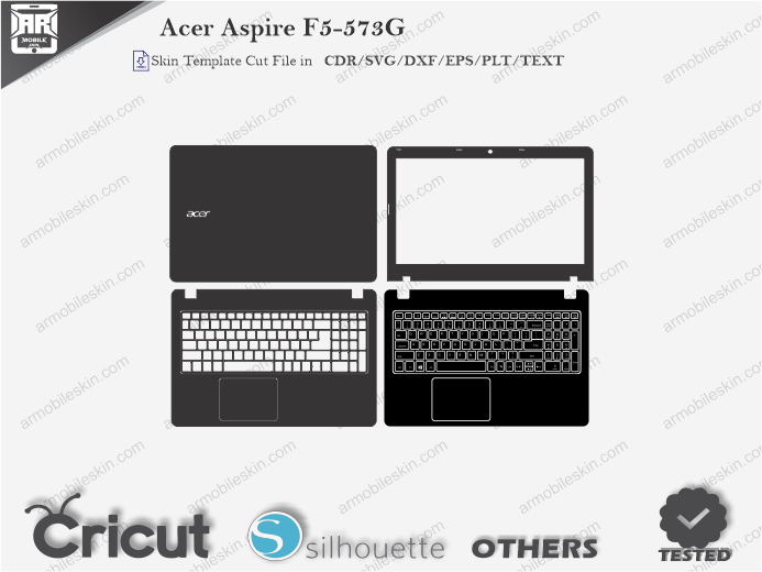 Acer Aspire F5-573G Skin Template Vector