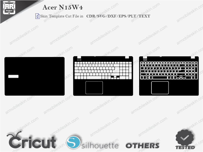 Acer N15W4 Skin Template Vector