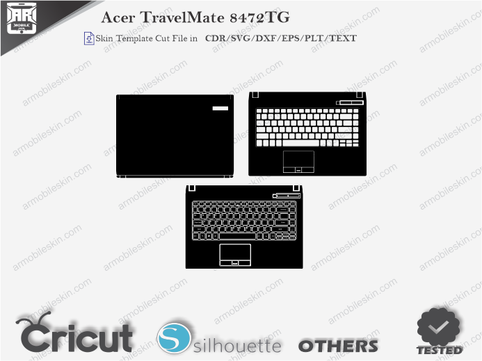 Acer TravelMate 8472TG Skin Template Vector
