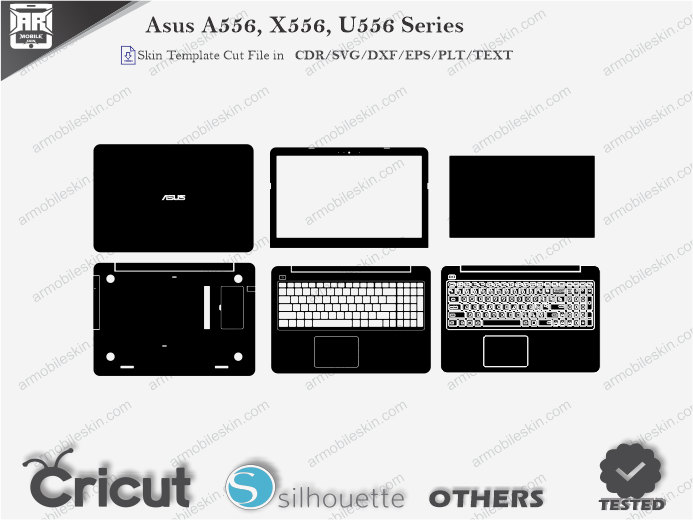 Asus A556, X556, U556 Series Skin Template Vector