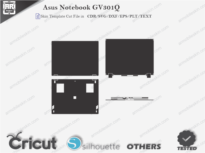 Asus Notebook GV301Q Skin Template Vector