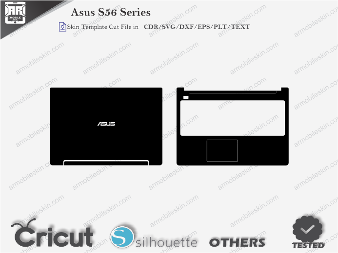 Asus S56 Series Skin Template Vector