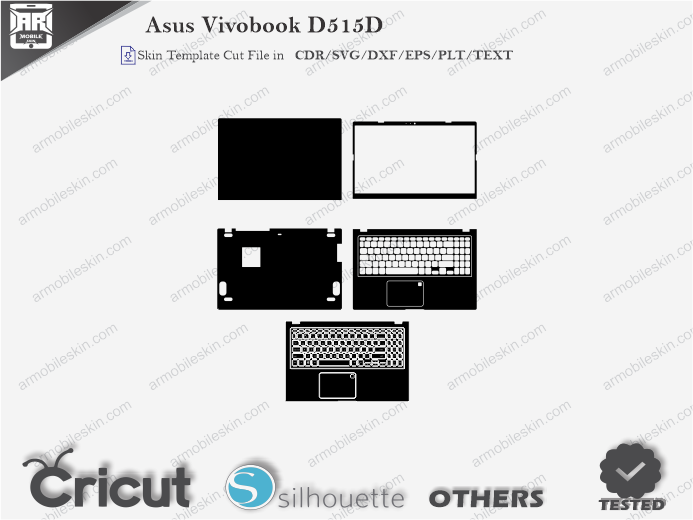 Asus Vivobook D515D Skin Template Vector