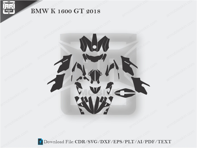 BMW K 1600 GT 2018 Wrap Skin Template